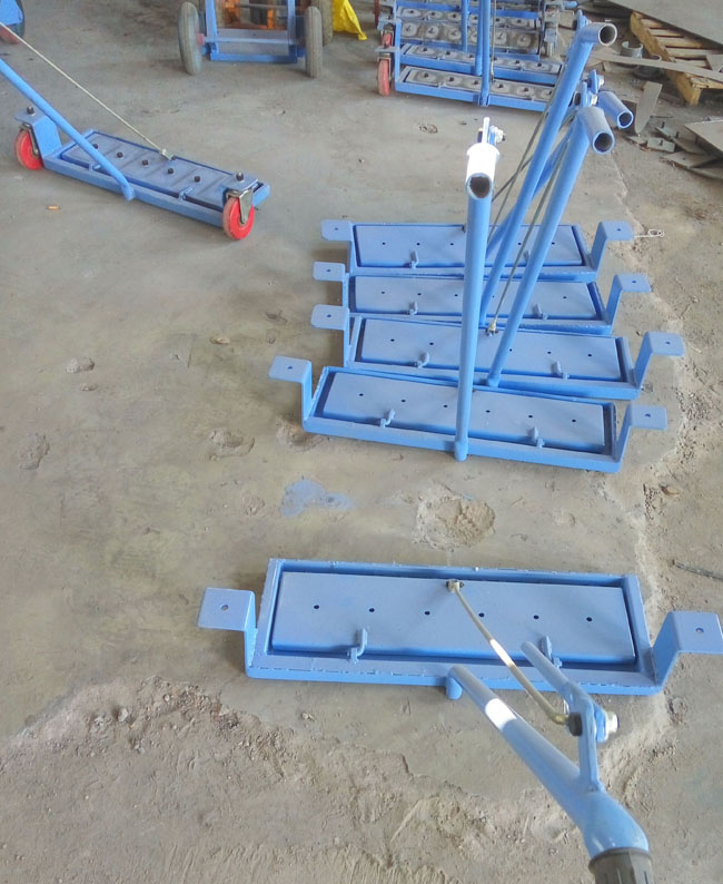 Steel shot collection cart